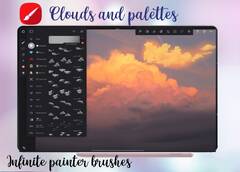 23 Cloud Brushes and Sky Palettes for Infinite Painter - Etsy