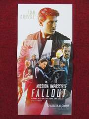 MISSION: IMPOSSIBLE - FALLOUT ITALIAN LOCANDINA TOM CRUISE H. CAVILL 2018