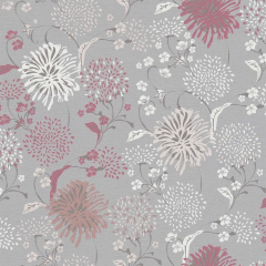 House of Turnowsky Non-Woven | Flowers Brown Grey Pastel Pink Rose | livingwalls 389002 (House of Turnowsky Livingwalls 389002)