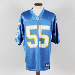 Men's Seau Los Angeles Chargers Mitchell & Ness Junior Legacy Replica Jersey (San Diego Chargers #55 Shawne Merriman)