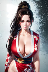 Kimono Mai Shiranui by AiArtShines on