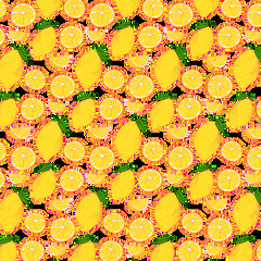 Lemons, Lemon Pattern, Citrus Fruits. Royalty-Free Vector ...