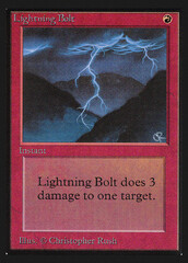 Magic The Gathering - Lightning Bolt - Magic 2010 (Magic The Gathering [001] Limited Edition Alpha Single Card - 147/295 : Lightning Bolt)