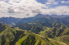 Xinjiang Mountain Wild Snow Mountain Cloud Aerial Photography ...