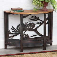 Half Moon Console Table (Pinecone Branches Table from Black Forest)