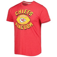 Men's Homage Red Kansas City Chiefs Hyper Local Tri-Blend T-Shirt (Kansas City Chiefs)