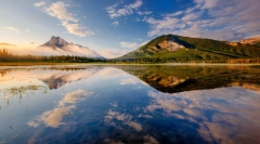 Vermilion Lakes, Banff, Alberta (Jasper National Park Of Canada)