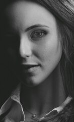 Grayscale photo of womans face photo – Grey on Unsplash