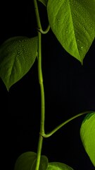 Green leaf plant in close up photography photo – Texture ...