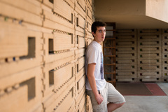 picture of teen boy leaning against a by Jonica Weiler ...