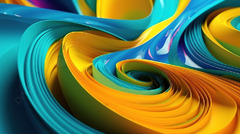 Bright And Modern Abstract Colorful 3d Rendering In ...