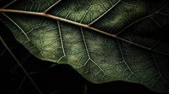 Close Up Of A Leaf On A Dark Background, Camphor Tree Leaves ...