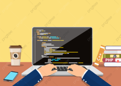 Coding Programming Programmer Vector PNG, Person Programmer ...