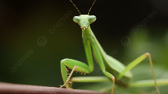 Praying Mantis Is Standing On A Long Stick Background, Praying ...