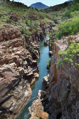 River Flowing Through A Rocky Gorge Tourism Deep Cliff Photo ...