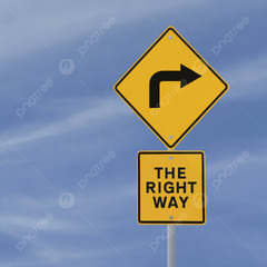 The Right Way Right Turn Road Path Photo Background And Picture ...