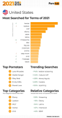 Pornhub reveals 2021's most popular searches in America