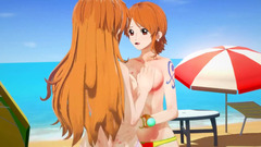 One Piece Lesbian Selfcest - Nami x Nami watch online