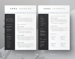 Modern Resume Template | Word, Pages – MasterBundles