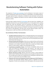 PPT - Revolutionizing Software Testing with Python Automation ...