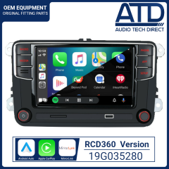 SCUMAXCON 6.5" Car RCD360 PROII Carplay Android Auto Bluetooth FM USB SD VW Golf Passat Caddy (Volkswagen Jetta)