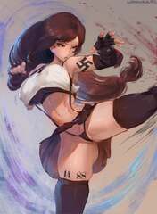 tifa lockhart (final fantasy) drawn by cutesexyrobutts | Bleachbooru