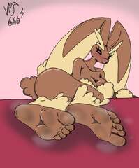 Rule 34 - barefoot big ass big breasts female foot fetish lopunny ...