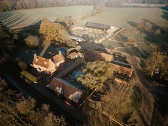 Silchester Farm wedding photography - Alex and Zak's festive wedding