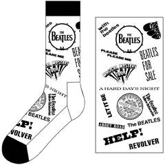 THE BEATLES: Socken THE BEATLES ALBUM TITLES MONOCHROME - Beatles ...