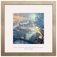 Tinker Bell and Peter Pan Fly to Neverland By Thomas Kinkade ...