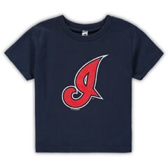 Toddler Soft as a Grape Navy Cleveland Indians Cooperstown Collection Shutout T-Shirt