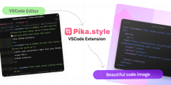 VSCode extension for Code screenshots – Pika