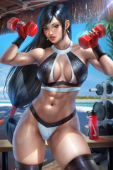 ayyasap final fantasy final fantasy vii tifa lockhart bra nipples ...