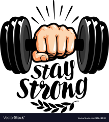 stay strong dumbbell vector (stay strong)