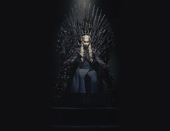 Daenerys Targaryen Queen Of the Ashes in The Iron Throne