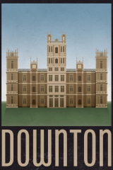Downton Retro Travel Poster