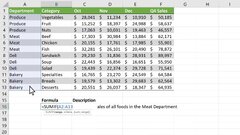 Microsoft Excel on : "SUMIF sums up data. Select the cells ...