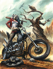 Harley Quinn in Bike