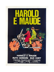 Harold and Maude, Italian poster, Ruth Gordon, Bud Cort, 1971