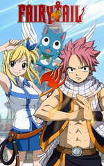 Fairy Tail Anime TV Show (FAIRY TAIL "Natsu & Lucy) (Fairy Tail - Quad - ,5 cm)