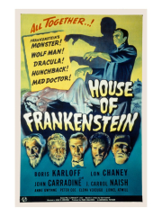 House of Frankenstein, Boris Karloff, Lon Chaney Jr., John Carradine, J. Carrol Naish, 1944