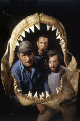 Jaws, Robert Shaw, Roy Scheider, Richard Dreyfuss, Directed by Steven Spielberg, 1975