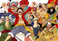 Straw Hat Pirates (world best academy one piece the best selling manga of all time) (Monkey D. Luffy)