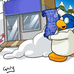 Club Penguin (club penguin gary transparent background) (Gary the Gadget Guy)