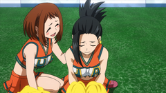 Momo Yaoyorozu (my hero academia momo and ochaco) (Ochaco Uraraka)