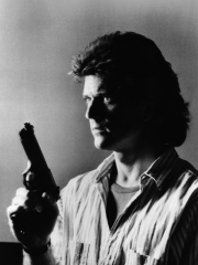 LETHAL WEAPON, 1987 directed by RICHARD DONNER Mel Gibson (b/w photo)