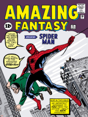 Marvel Comics Retro: Amazing Fantasy Comic Book Cover No.15, Introducing Spider Man