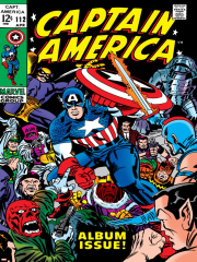 Marvel Comics Retro: Captain America Comic Book Cover No.112, Album Issue!