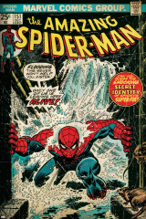 Marvel Comics Retro: The Amazing Spider-Man Comic Book Cover No.151, Flooding (aged)