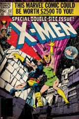 Marvel Comics Retro: The X-Men Comic Book Cover No.137, Phoenix, Colossus (aged)